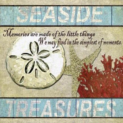 Framed Seaside Treasures Print