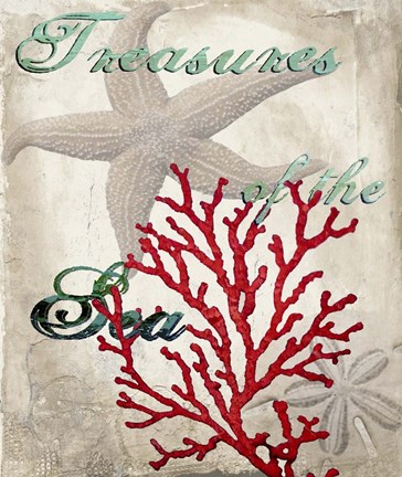 Framed Treasures of the Sea Print