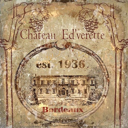 Framed Chateau Ed&#39;verette Print