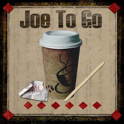 Framed Joe To Go Print