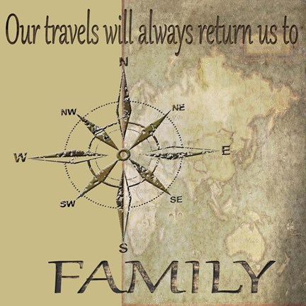 Framed Travels lead back to Family Print