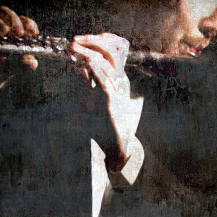 Framed Snipets Of Music 4 Print