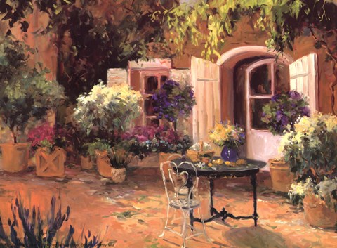 Framed Country Villa Print