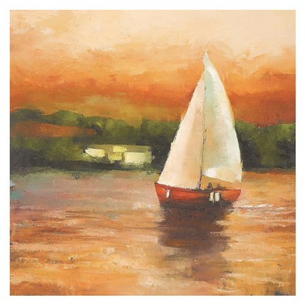 Framed Majorcan Sail II Print