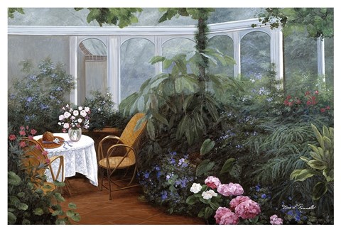 Framed Garden and Tea Room Print