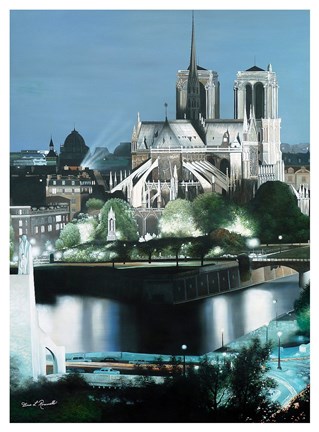 Framed Notre Dame Print