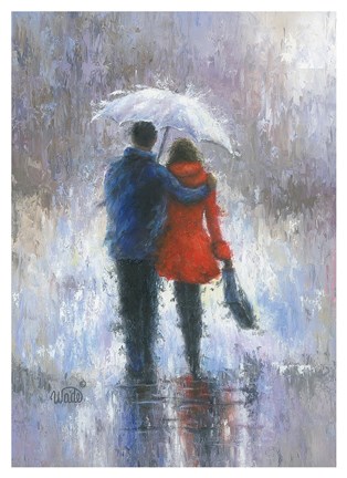 Framed Rain Romance Print