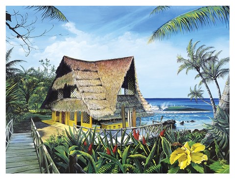 Framed Hawaiian Hideaway Print