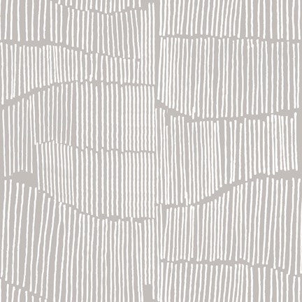 Framed Spaces Between Perfect Tile Grey Print