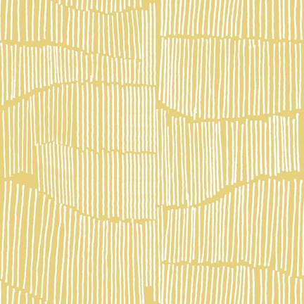 Framed Spaces Between Perfect Tile Yellow Print