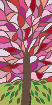 Framed Tree of Life - Pink Print