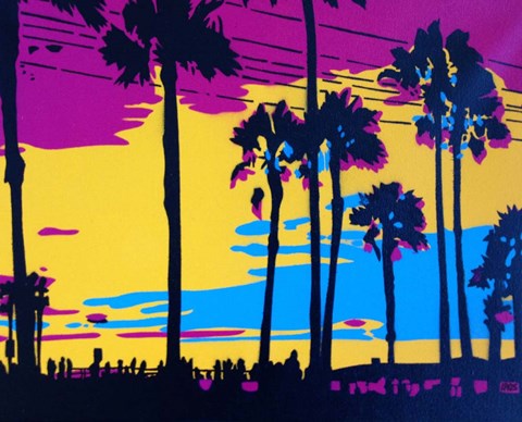 Framed California Sunset Print
