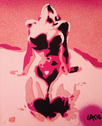 Framed Pink Nude Print