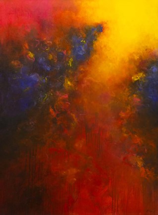 Framed Cascading Light Print