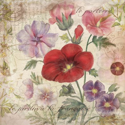 Framed French Garden Print