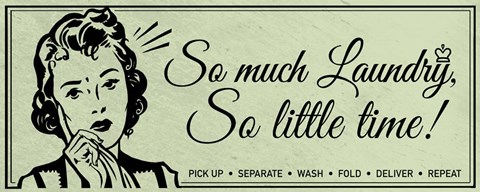 Framed Laundry 1 Print