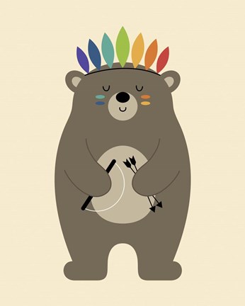 Framed Be Brave Print