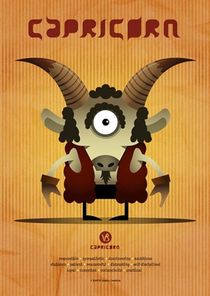 Framed Capricorn Print