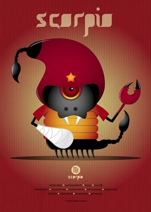 Framed Scorpio Print