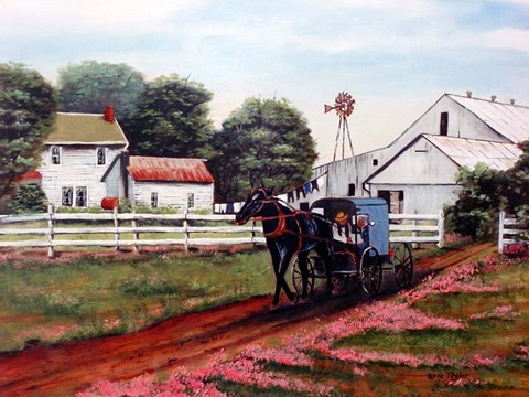 Framed Amish Country 2 Print