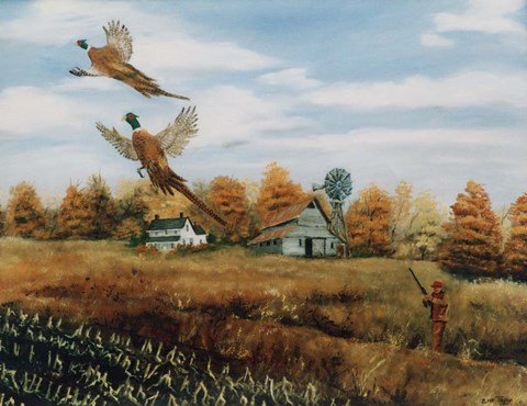 Framed South Dakota Print