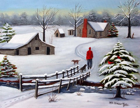 Framed Foot Bridge Print