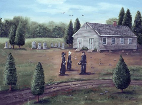 Framed Cedar Grove Church Print