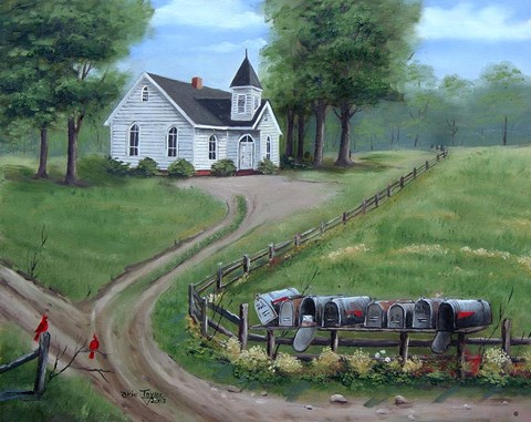 Framed Plateau Methodist Print