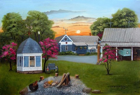 Framed Baker&#39;s Country Home Print