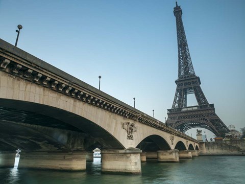 Framed Eiffel from Bridge Print