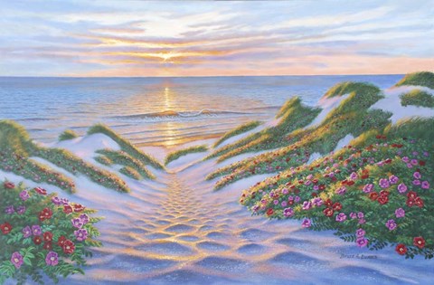 Framed Dune Descent II Print