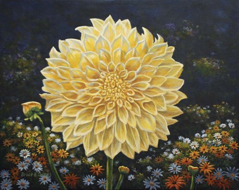 Framed Flower Power II Print