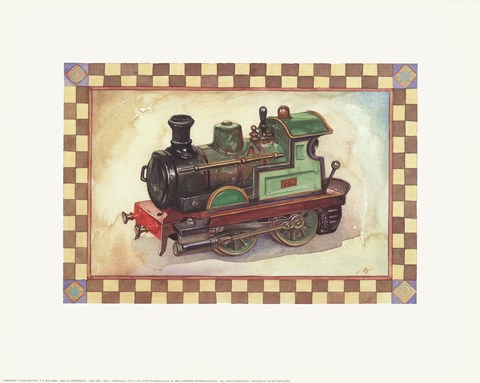 Framed Nostalgic Toys III Print