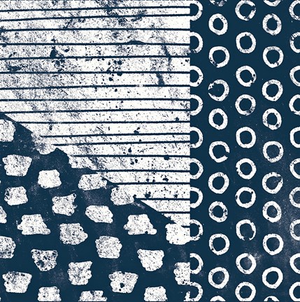 Framed Mark Making Tile IV Print