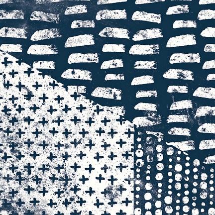 Framed Mark Making Tile II Print