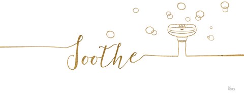 Framed Underline Bath IV Print