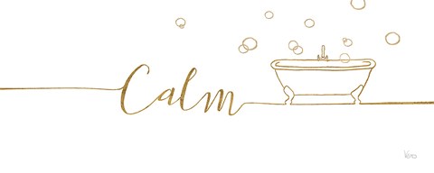 Framed Underline Bath II Print