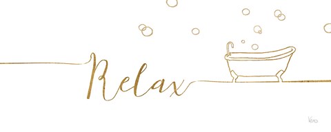 Framed Underline Bath I Print