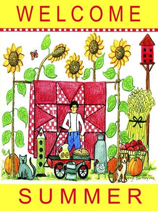 Framed Welcome Summertime Print