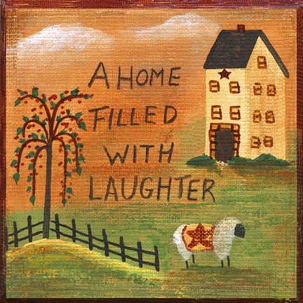 Framed Home Filled With Laughter Print