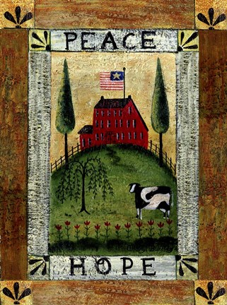Framed Peace &amp; Hope Print
