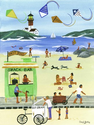 Framed Beach Fun Print