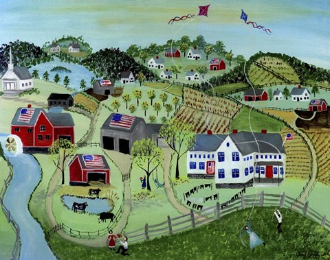 Framed American Farmland Print