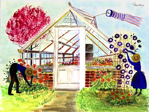 Framed Greenhouse Gardeners Print