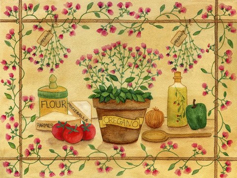 Framed Oregano Print