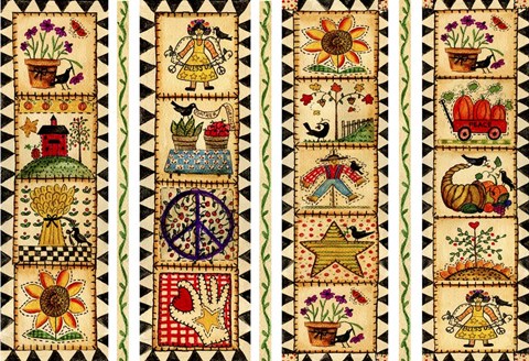 Framed Gather Together Stripe Print