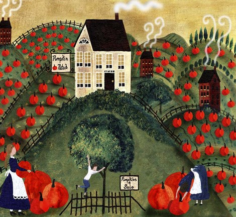 Framed Pumpkin Hill Farm Print