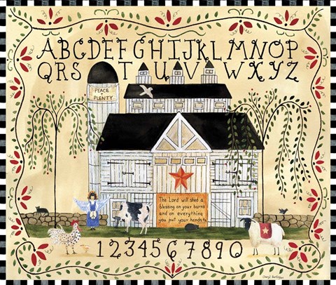 Framed Barn Blessing Print