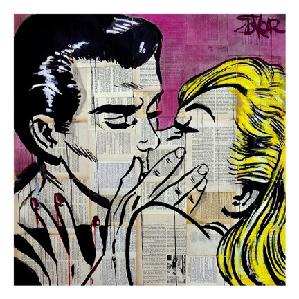 Framed Shut Up and Kiss Me Print