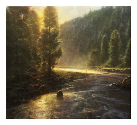 Framed Morning in the Wilderness Print